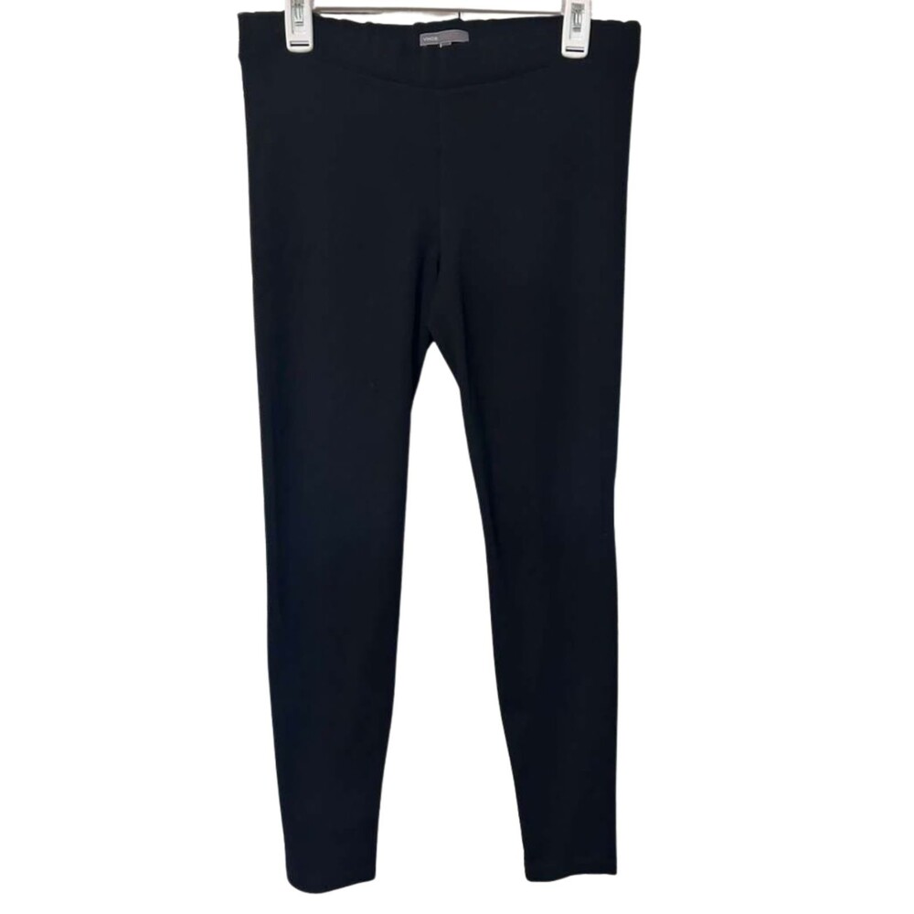 Vince Pull On Ankle Leggings Pants Women's Large Black Stretchable High Rise